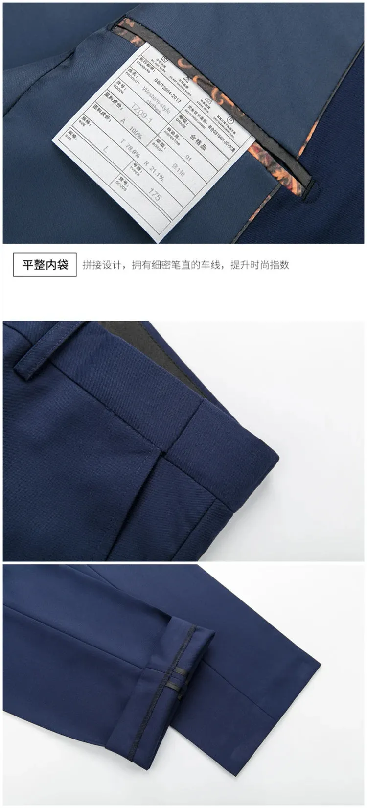 14 Color M-6XL ( Jacket   Vest Pants ) High-end Brand Formal Business Mens Suit Three-piece Groom Wedding Dress Solid Color Suit
