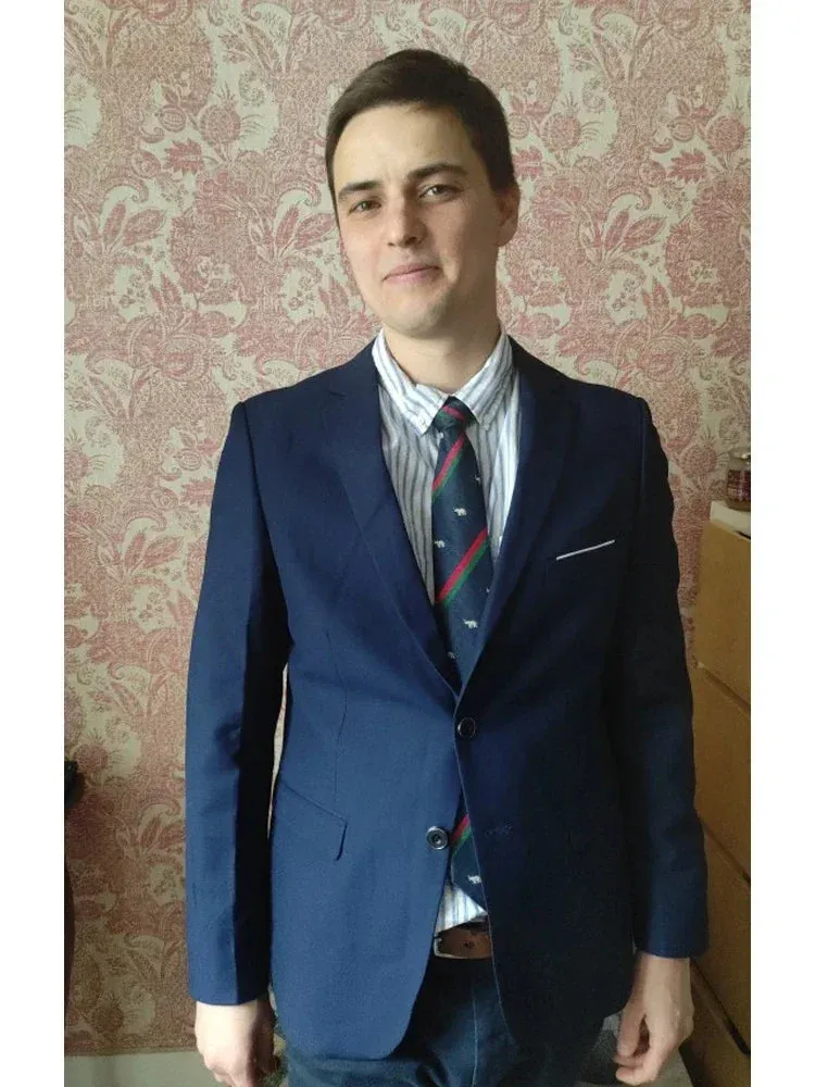 14 Color M-6XL ( Jacket   Vest Pants ) High-end Brand Formal Business Mens Suit Three-piece Groom Wedding Dress Solid Color Suit
